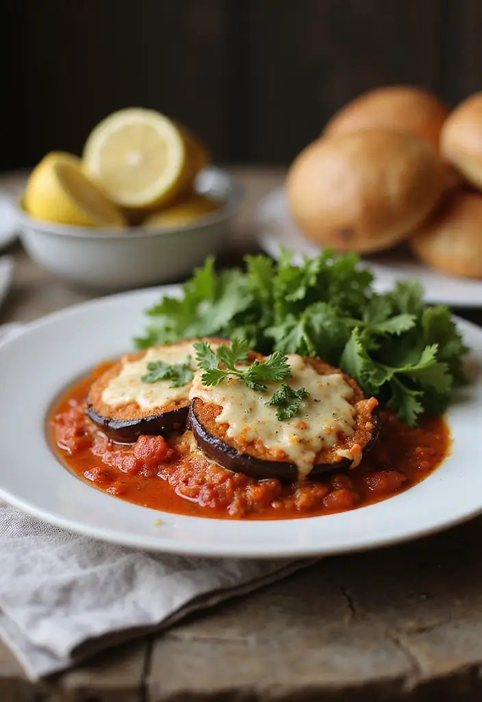 30 High-Protein Crockpot Meal Prep Recipes for Easy Dinners - 28. Eggplant Parmesan