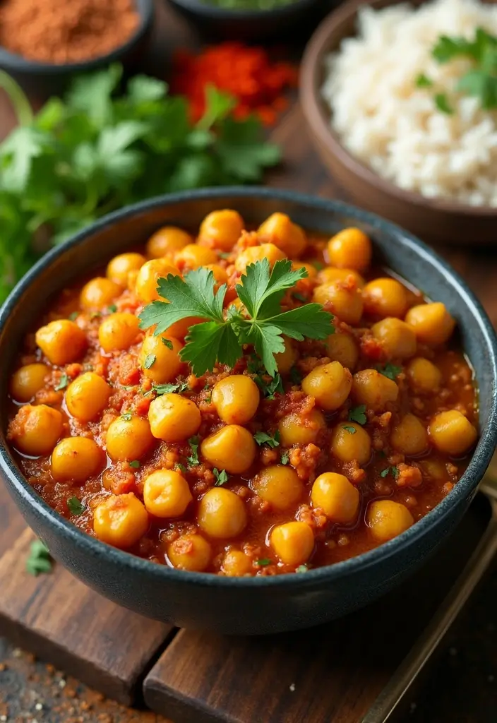 30 High-Protein Crockpot Meal Prep Recipes for Easy Dinners - 3. Chickpea Curry