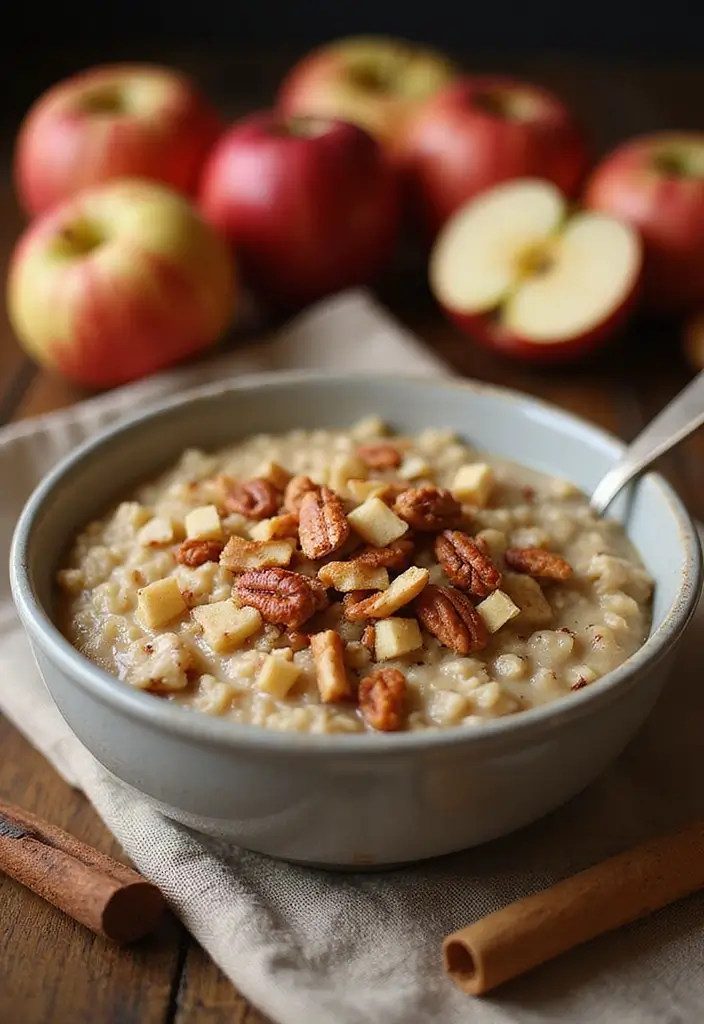 30 High-Protein Crockpot Meal Prep Recipes for Easy Dinners - 30. Apple Cinnamon Oatmeal