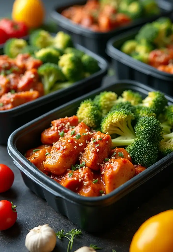 30 High-Protein Low-Carb Meal Prep Recipes to Stay Fit 1 30 High-Protein Low-Carb Meal Prep Recipes to Stay Fit - 1. Spicy Chicken & Broccoli Bowls