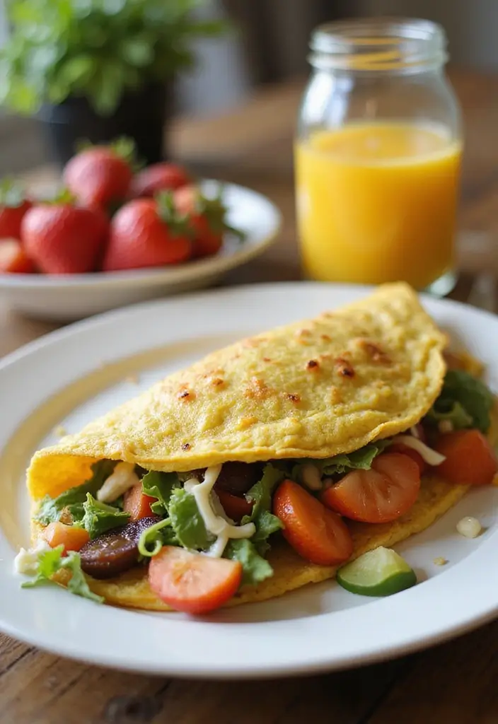 30 High-Protein Low-Carb Meal Prep Recipes to Stay Fit 113 30 High-Protein Low-Carb Meal Prep Recipes to Stay Fit - 19. High-Protein Veggie Omelette