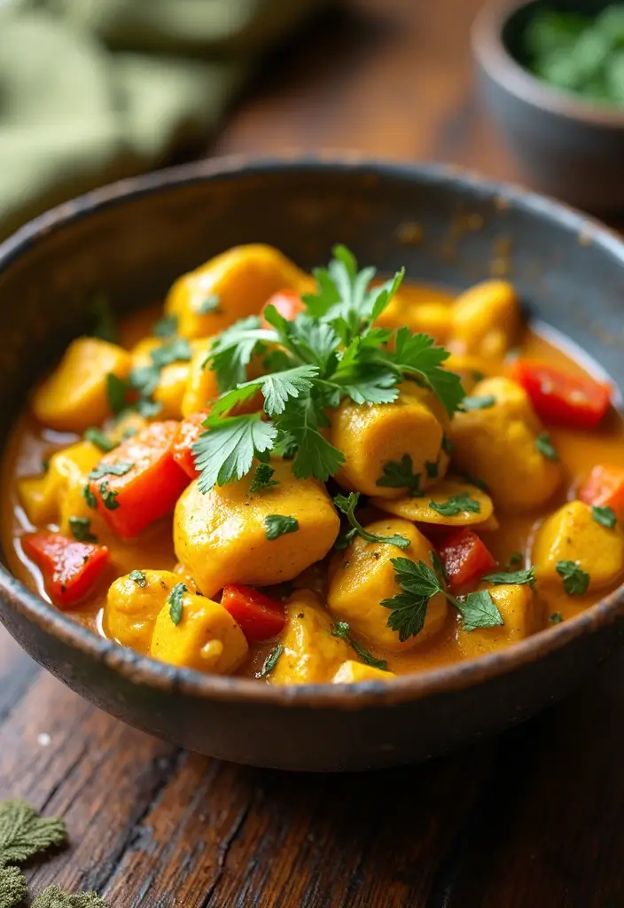 30 High-Protein Low-Carb Meal Prep Recipes to Stay Fit 116 30 High-Protein Low-Carb Meal Prep Recipes to Stay Fit - 20. Coconut Curry Chicken
