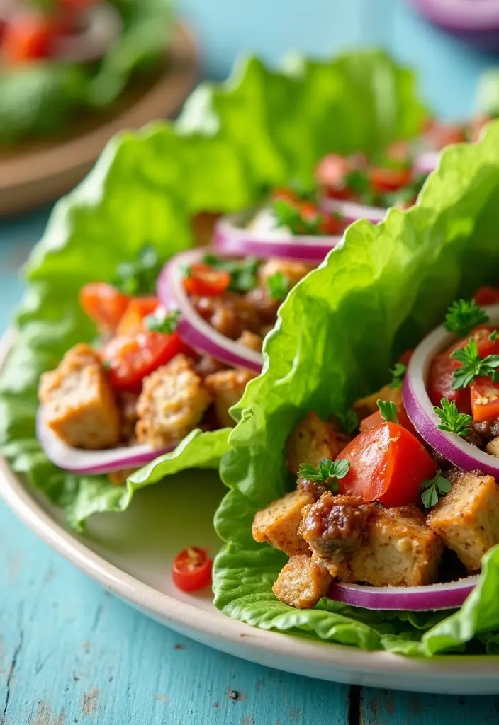 30 High-Protein Low-Carb Meal Prep Recipes to Stay Fit 138 30 High-Protein Low-Carb Meal Prep Recipes to Stay Fit - 24. Turkey Lettuce Wraps