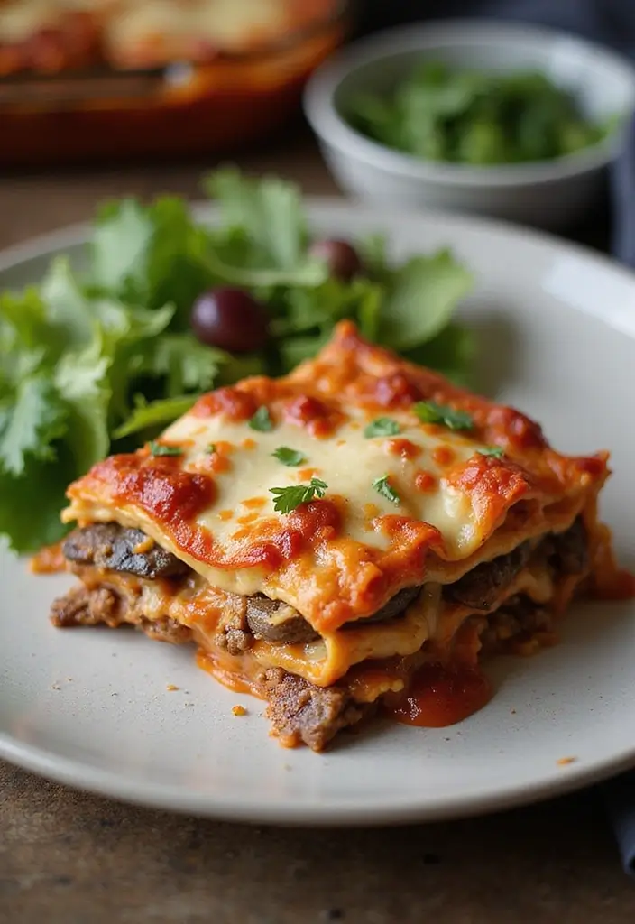 30 High-Protein Low-Carb Meal Prep Recipes to Stay Fit 157 30 High-Protein Low-Carb Meal Prep Recipes to Stay Fit - 27. Eggplant Lasagna