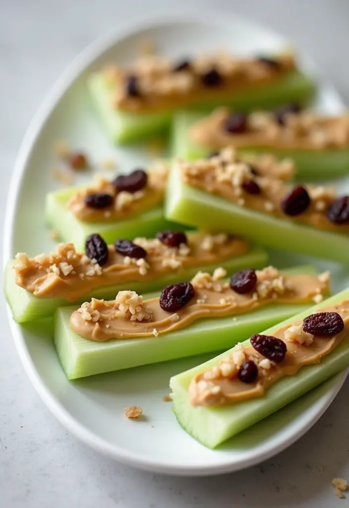 30 High-Protein Low-Carb Snack and Meal Prep Recipes for Busy Days - 15. Peanut Butter Celery Sticks