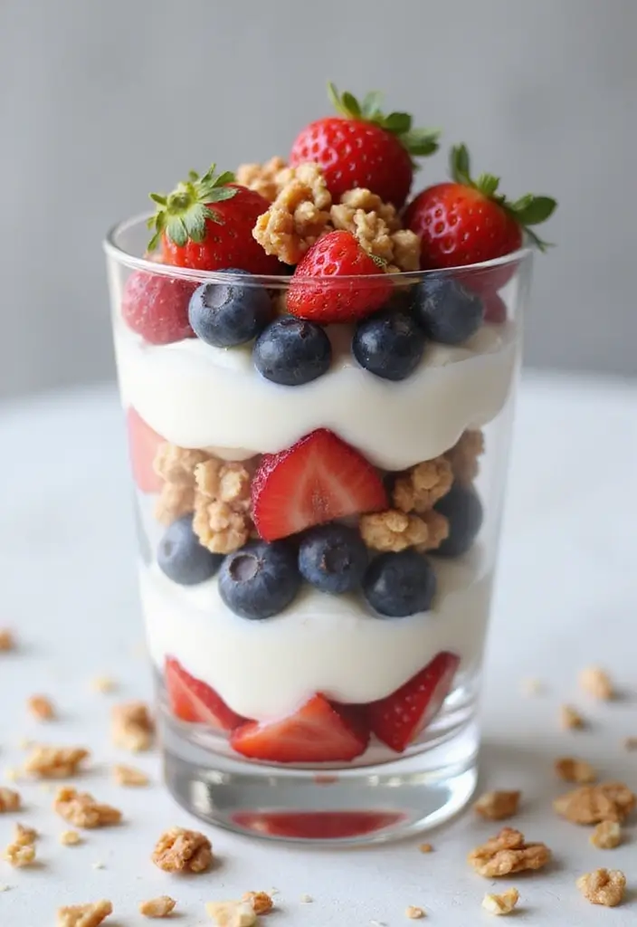 30 High-Protein Low-Carb Snack and Meal Prep Recipes for Busy Days - 2. Greek Yogurt Parfait