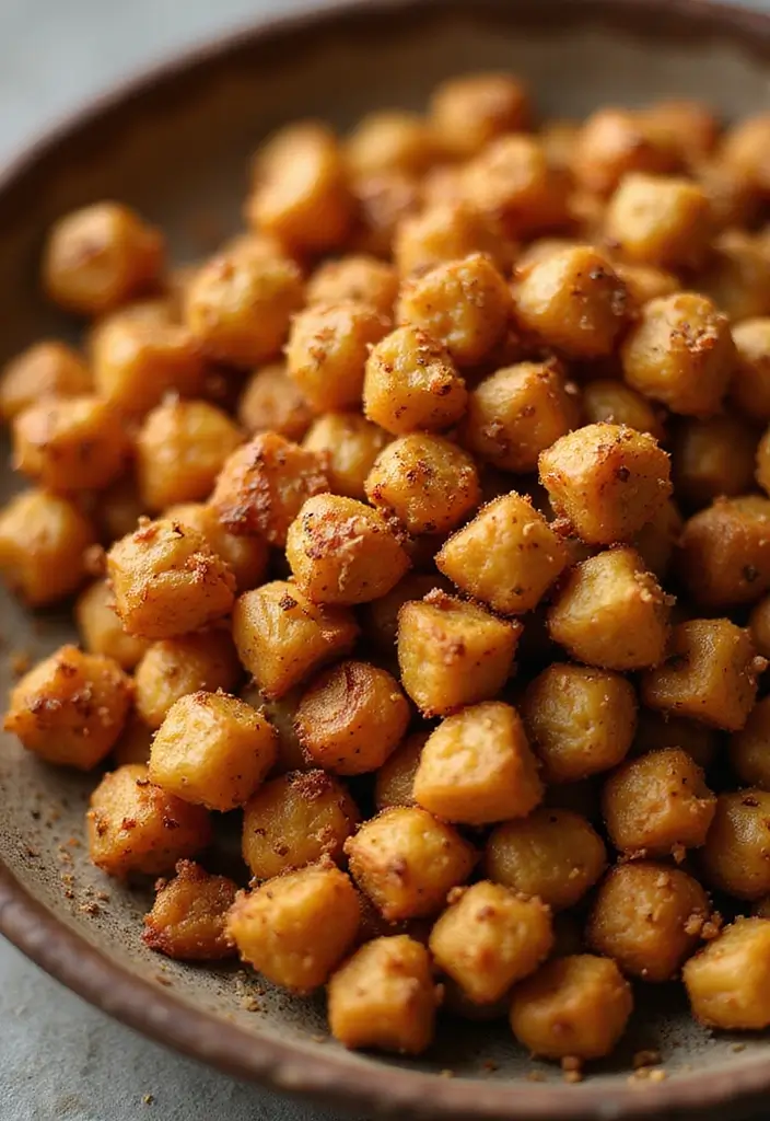 30 High-Protein Low-Carb Snack and Meal Prep Recipes for Busy Days - 3. Spicy Roasted Chickpeas