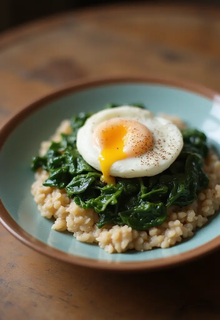 30 Low-Calorie Breakfast Meal Prep Recipes to Start the Day Right 156 30 Low-Calorie Breakfast Meal Prep Recipes to Start the Day Right - 26. Savory Oatmeal with Egg