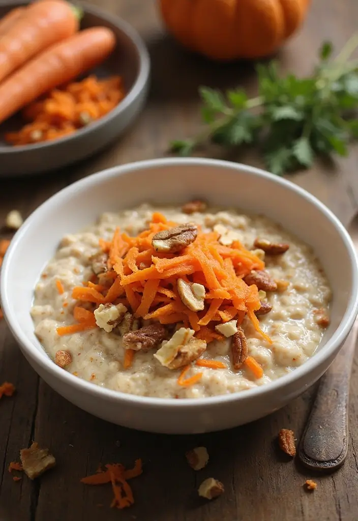 30 Low-Calorie Breakfast Meal Prep Recipes to Start the Day Right 163 30 Low-Calorie Breakfast Meal Prep Recipes to Start the Day Right - 27. Carrot Cake Overnight Oats