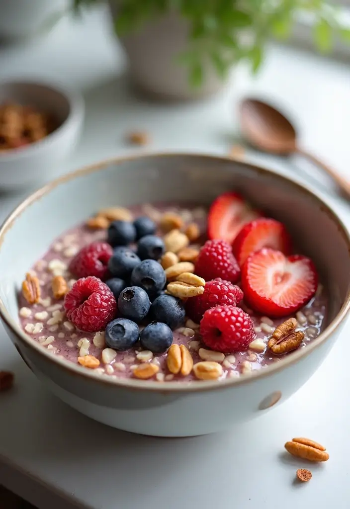 30 Low-Calorie Breakfast Meal Prep Recipes to Start the Day Right 173 30 Low-Calorie Breakfast Meal Prep Recipes to Start the Day Right - 29. Berry Nut Overnight Oats