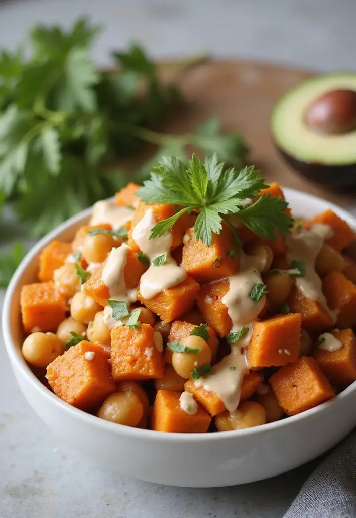 30 Low-Calorie Breakfast Meal Prep Recipes to Start the Day Right 178 30 Low-Calorie Breakfast Meal Prep Recipes to Start the Day Right - 30. Savory Sweet Potato and Chickpea Bowl