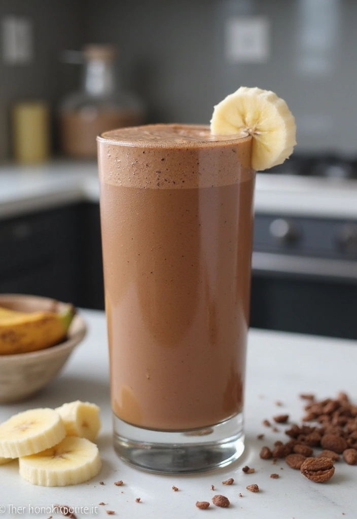 30 Low-Calorie Breakfast Meal Prep Recipes to Start the Day Right 22 30 Low-Calorie Breakfast Meal Prep Recipes to Start the Day Right - 4. Chocolate Banana Protein Smoothie