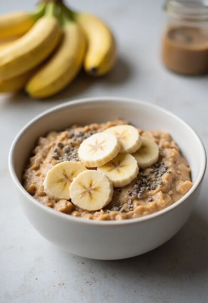 30 Low-Calorie Breakfast Meal Prep Recipes to Start the Day Right 29 30 Low-Calorie Breakfast Meal Prep Recipes to Start the Day Right - 5. Peanut Butter Banana Overnight Oats