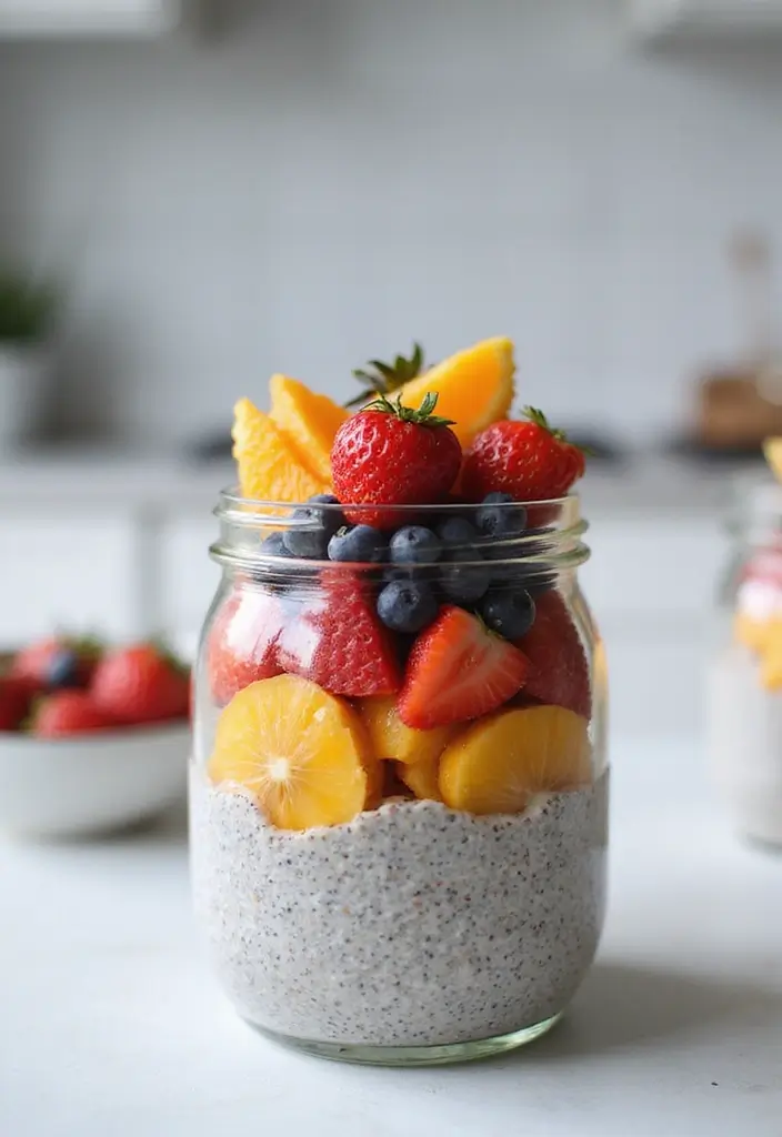 30 Low-Calorie Breakfast Meal Prep Recipes to Start the Day Right 43 30 Low-Calorie Breakfast Meal Prep Recipes to Start the Day Right - 7. Chia Seed Pudding with Mixed Fruits