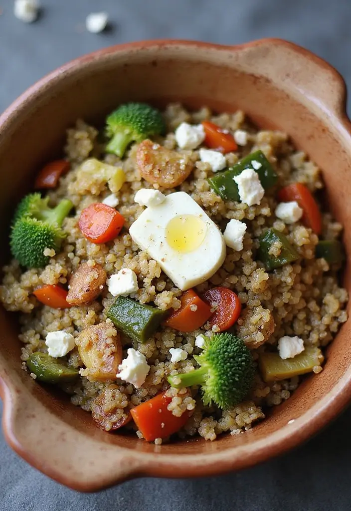 30 Low-Calorie Breakfast Meal Prep Recipes to Start the Day Right 48 30 Low-Calorie Breakfast Meal Prep Recipes to Start the Day Right - 8. Savory Quinoa Breakfast Bowl