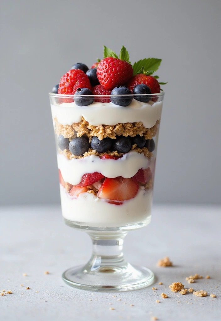 30 Low-Calorie Breakfast Meal Prep Recipes to Start the Day Right 55 30 Low-Calorie Breakfast Meal Prep Recipes to Start the Day Right - 9. Greek Yogurt Parfait