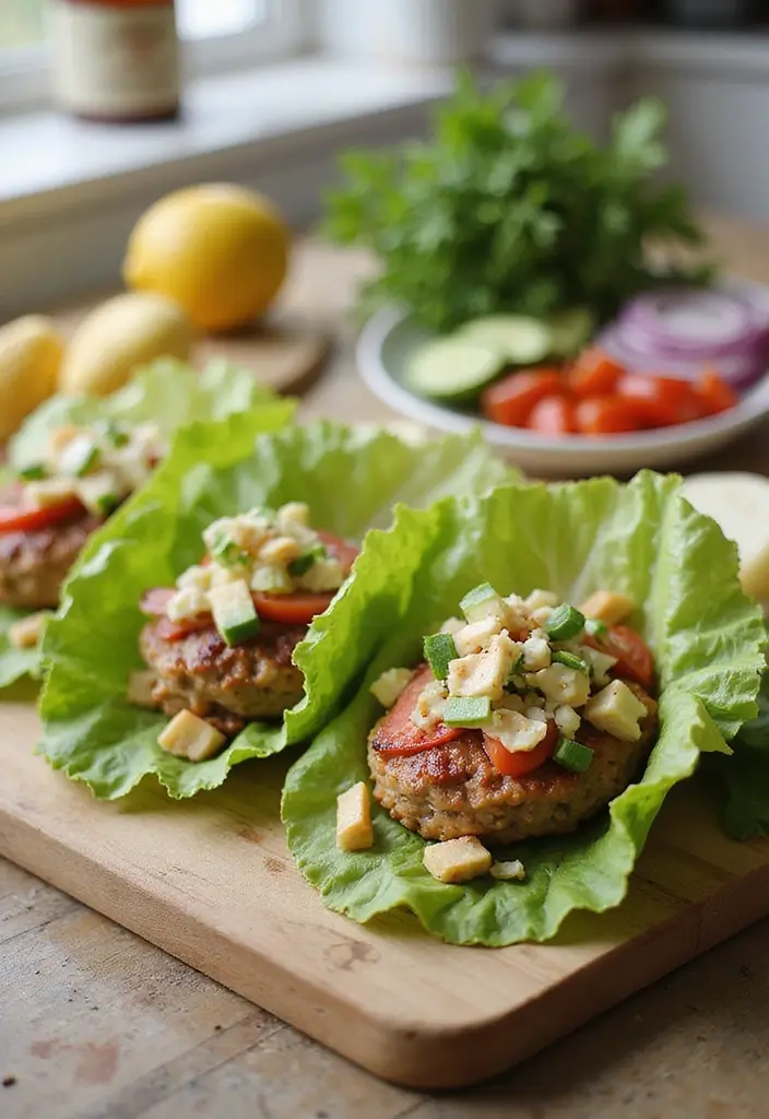 30 Low-Carb Meal Prep Recipes for Weight Loss Goals 152 30 Low-Carb Meal Prep Recipes for Weight Loss Goals - 26. Turkey Burger Lettuce Wraps