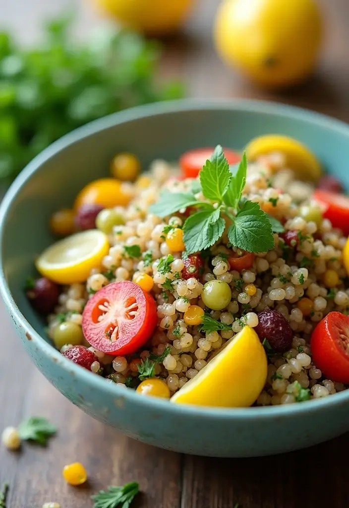 30 Low-Carb Meal Prep Recipes for Weight Loss Goals 160 30 Low-Carb Meal Prep Recipes for Weight Loss Goals - 28. Lemon Herb Quinoa Salad