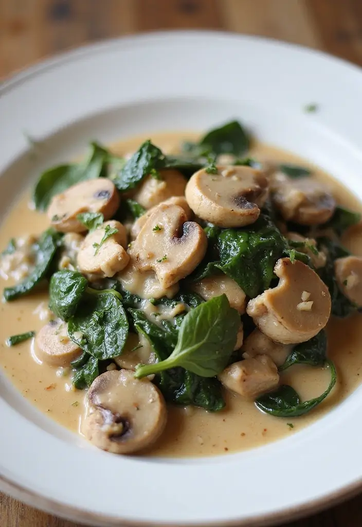 30 Low-Carb Meal Prep Recipes for Weight Loss Goals 167 30 Low-Carb Meal Prep Recipes for Weight Loss Goals - 29. Creamy Spinach Mushroom Chicken