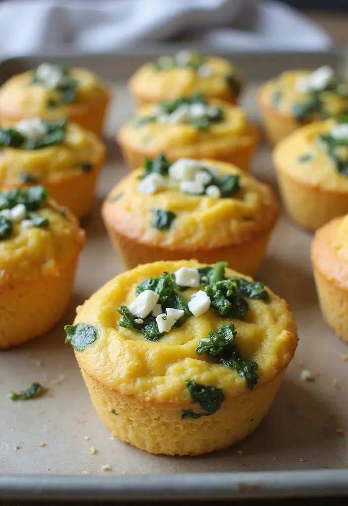 30 Low-Carb Meal Prep Recipes for Weight Loss Goals 13 30 Low-Carb Meal Prep Recipes for Weight Loss Goals - 3. Egg Muffins with Spinach and Feta