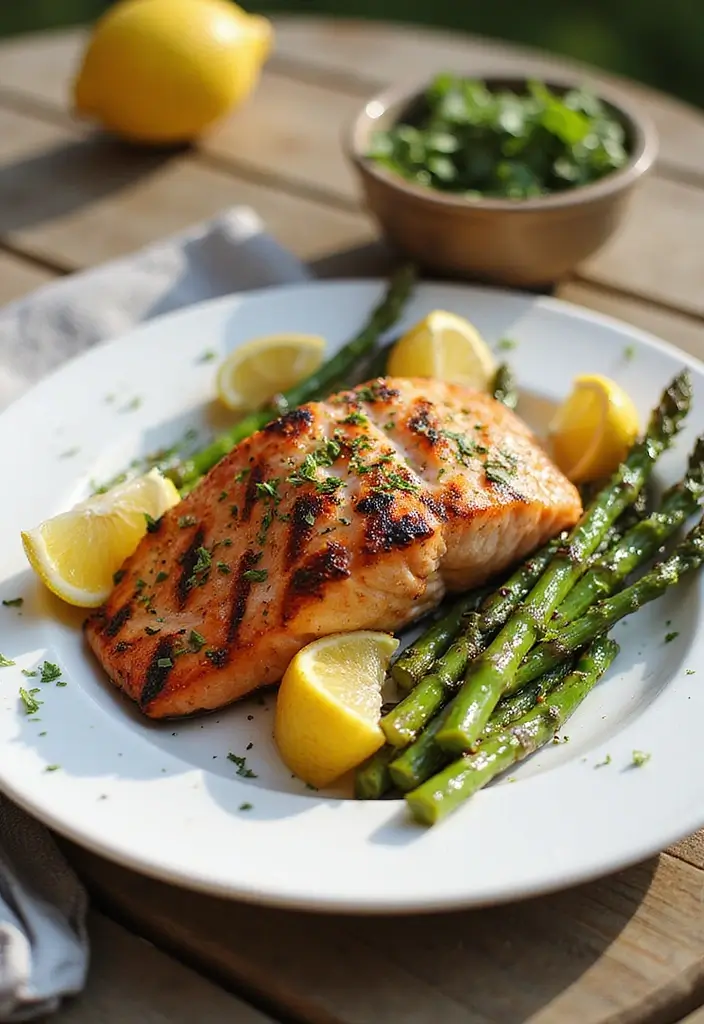 30 Low-Carb Meal Prep Recipes for Weight Loss Goals 30 30 Low-Carb Meal Prep Recipes for Weight Loss Goals - 6. Grilled Salmon with Asparagus