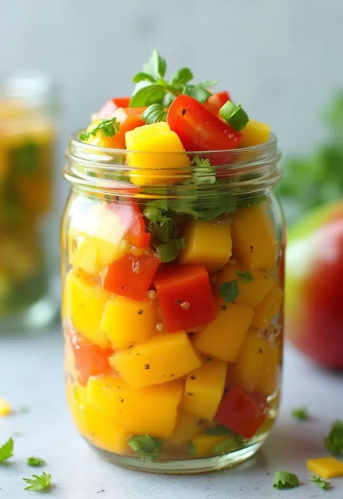 30 Mason Jar Salad Meal Prep Recipes That Stay Fresh All Week 117 30 Mason Jar Salad Meal Prep Recipes That Stay Fresh All Week - 21. Thai Mango Salad