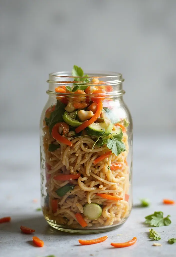 30 Mason Jar Salad Meal Prep Recipes That Stay Fresh All Week 20 30 Mason Jar Salad Meal Prep Recipes That Stay Fresh All Week - 4. Asian Noodle Salad