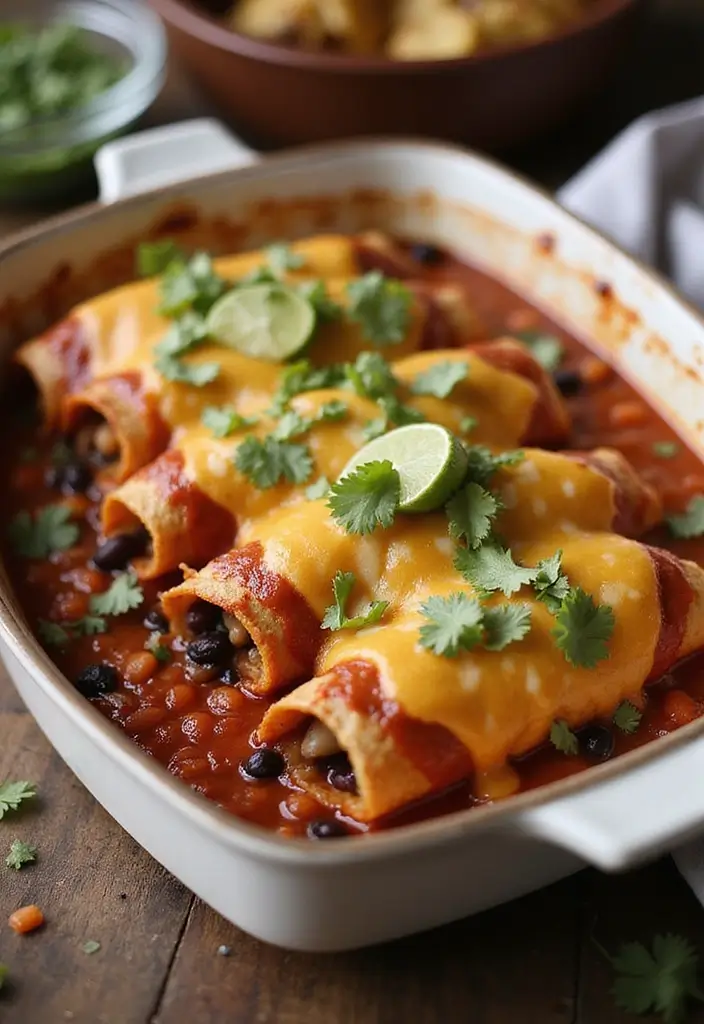 30 Meal Prep Recipes for the Week That Save Time and Effort - 11. Sweet Potato and Black Bean Enchiladas