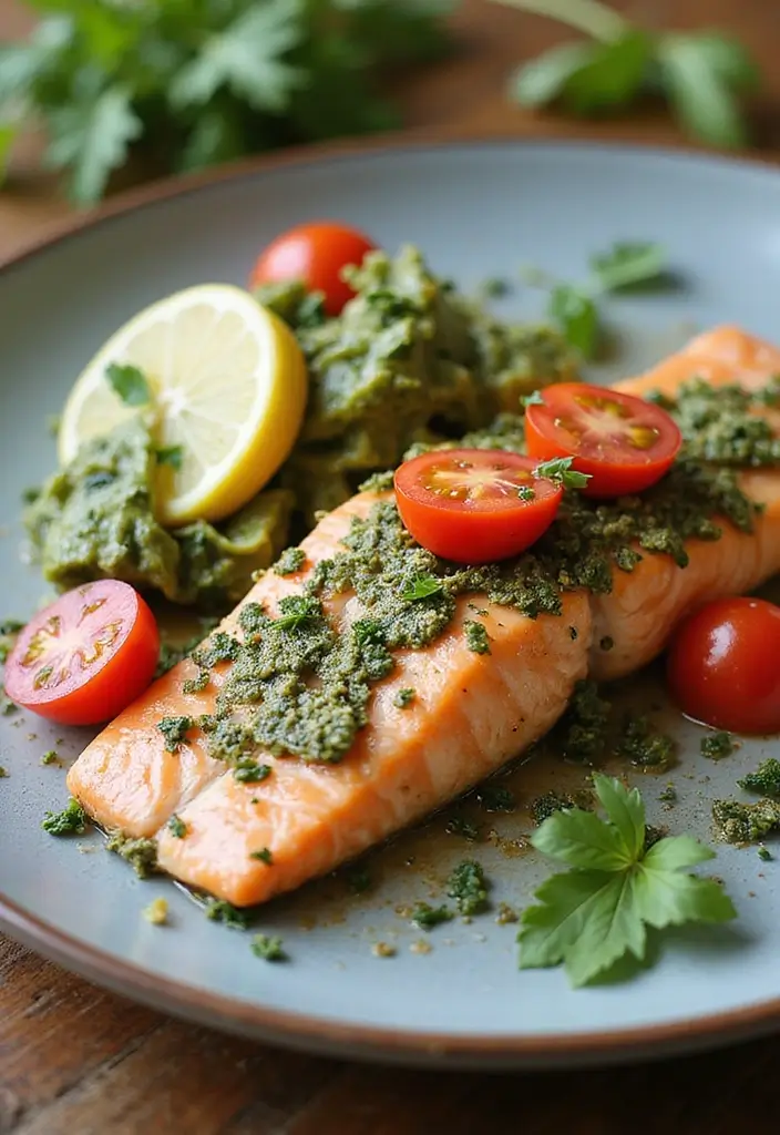 30 Meal Prep Recipes for the Week That Save Time and Effort - 14. Baked Pesto Salmon