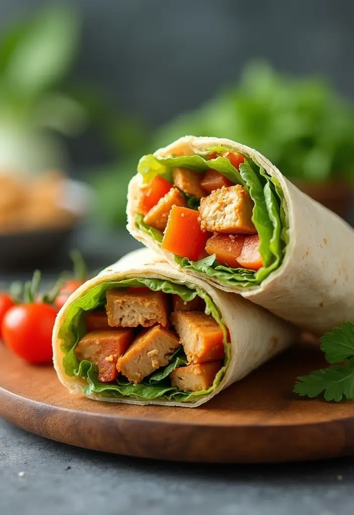 30 Meal Prep Recipes for the Week That Save Time and Effort - 18. Thai Peanut Chicken Wraps