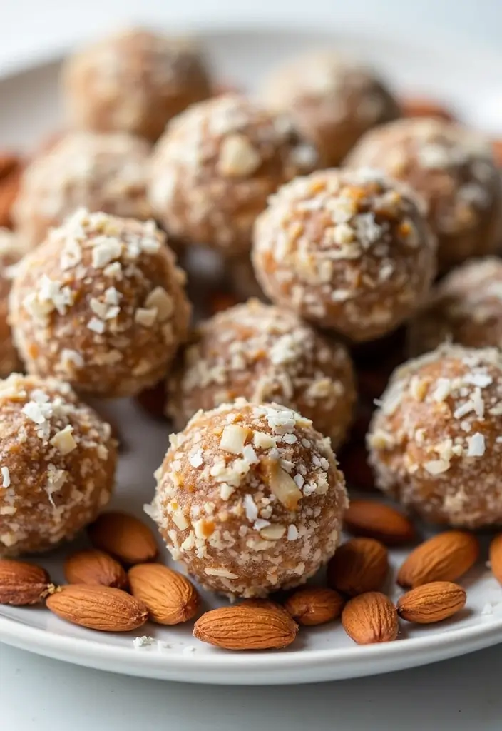 30 Meal Prep Recipes for the Week That Save Time and Effort - 25. Almond Coconut Energy Bites