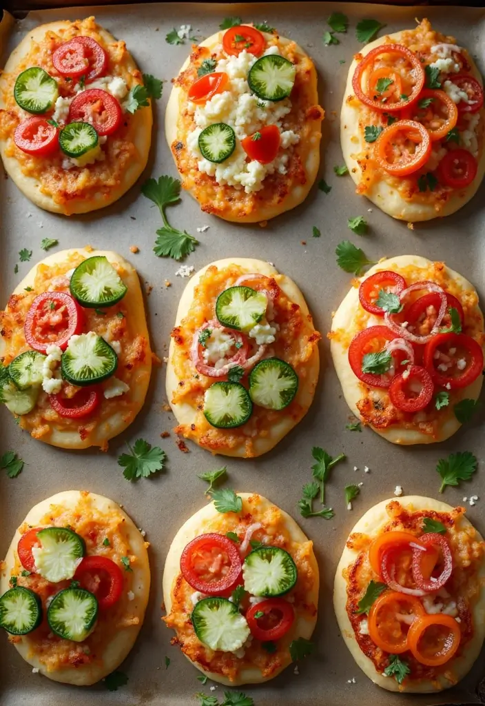 30 Meal Prep Recipes for the Week That Save Time and Effort - 30. Mini Veggie Pizzas