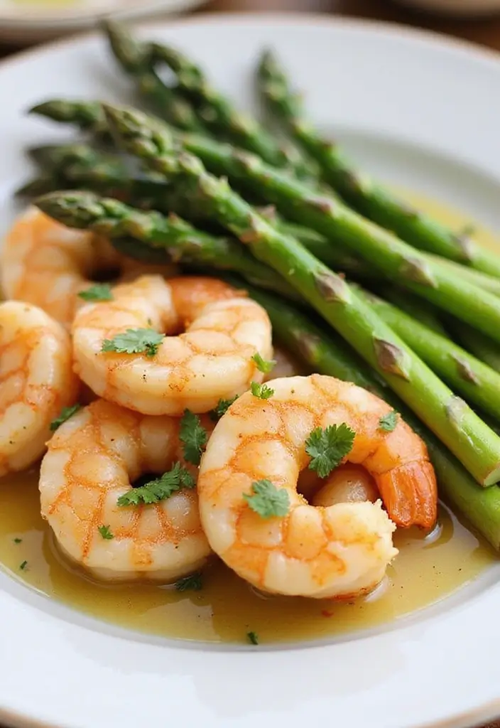 30 Meal Prep Recipes for the Week That Save Time and Effort - 7. Garlic Butter Shrimp and Asparagus