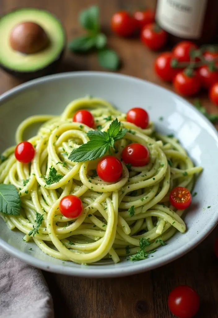 30 Meal Prep Recipes to Lose Weight and Eat Better - 14. Creamy Avocado Pasta