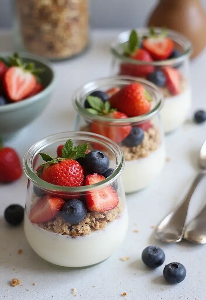 30 Meal Prep Recipes to Lose Weight and Eat Better - 17. Greek Yogurt Parfaits