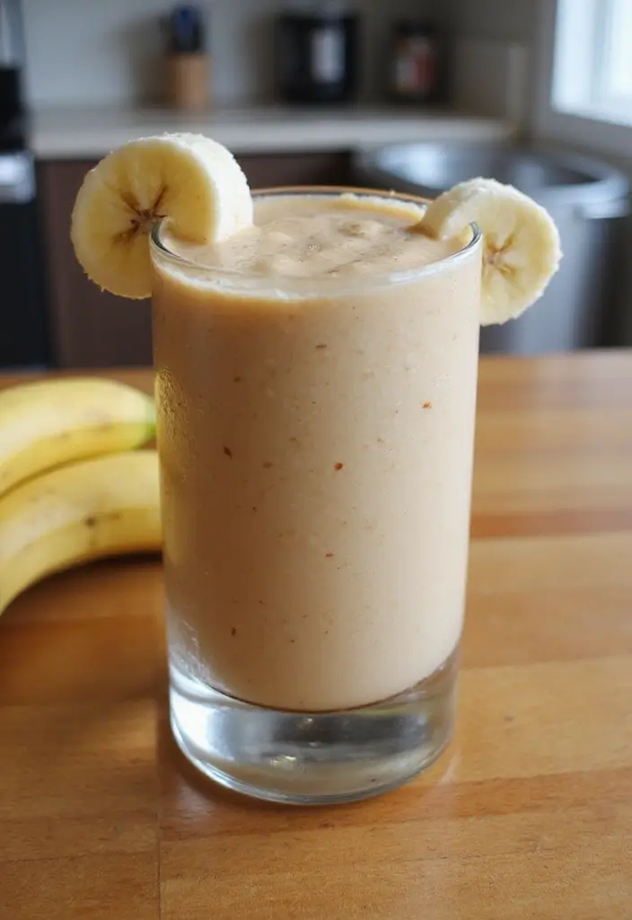 30 Meal Prep Recipes to Lose Weight and Eat Better - 20. Peanut Butter Banana Smoothie