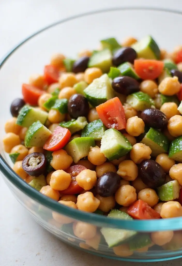 30 Meal Prep Recipes to Lose Weight and Eat Better - 3. Mediterranean Chickpea Salad