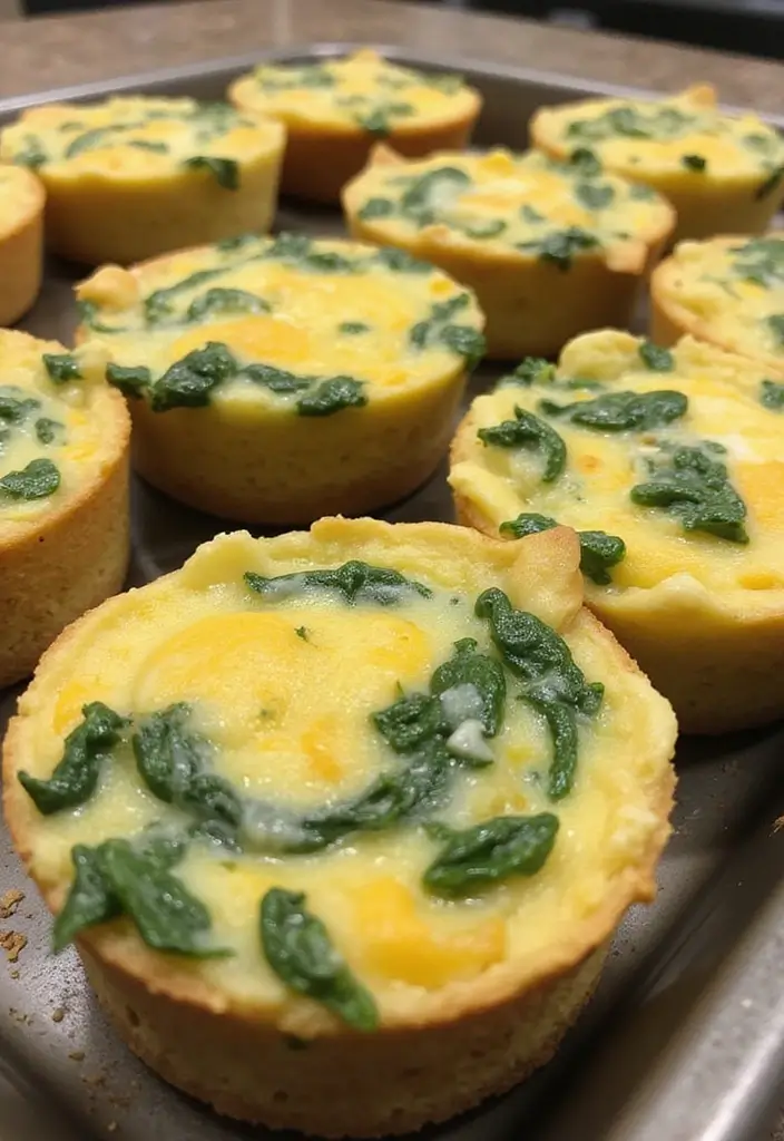 30 Meal Prep Recipes to Lose Weight and Eat Better - 9. Egg Muffins with Spinach and Cheese