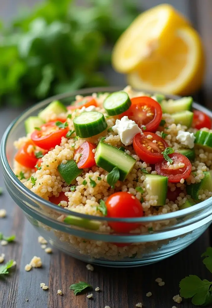 30 Mediterranean Diet Meal Prep Recipes for a Fresh Week Ahead 1 30 Mediterranean Diet Meal Prep Recipes for a Fresh Week Ahead - 1. Mediterranean Quinoa Salad