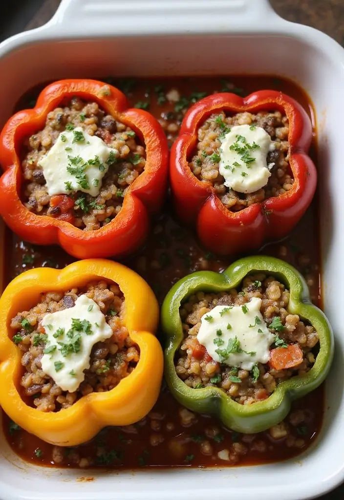 30 Mediterranean Diet Meal Prep Recipes for a Fresh Week Ahead 4 30 Mediterranean Diet Meal Prep Recipes for a Fresh Week Ahead - 2. Stuffed Bell Peppers