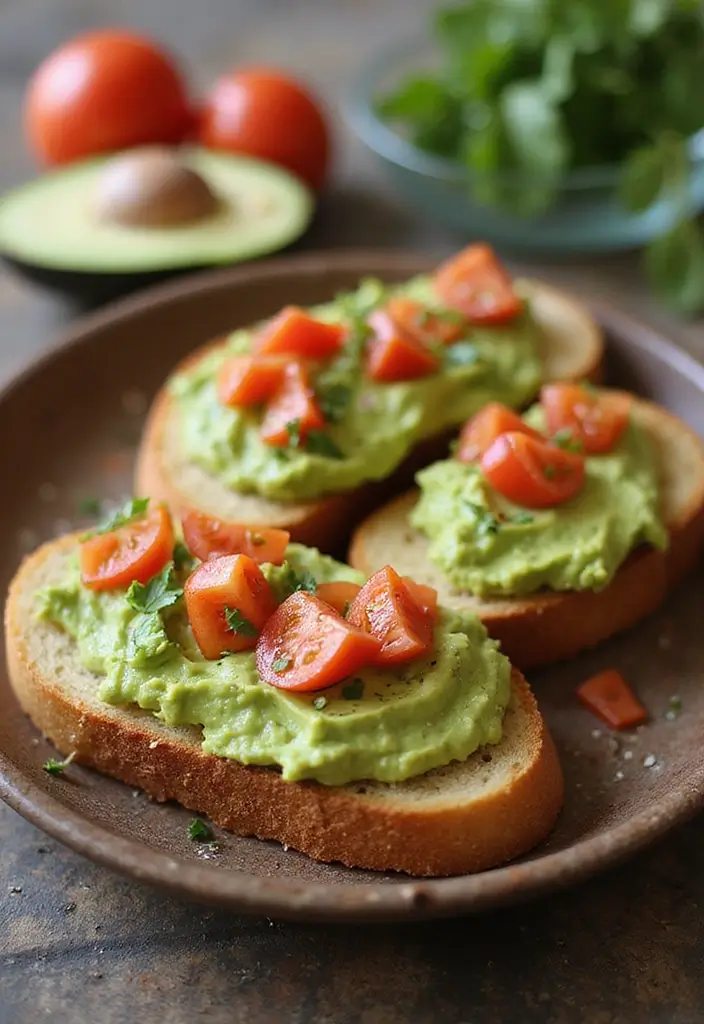 30 Mediterranean Diet Meal Prep Recipes for a Fresh Week Ahead 102 30 Mediterranean Diet Meal Prep Recipes for a Fresh Week Ahead - 20. Avocado and Tomato Bruschetta