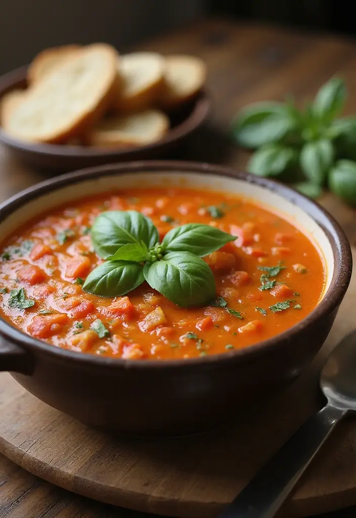 30 Mediterranean Diet Meal Prep Recipes for a Fresh Week Ahead 146 30 Mediterranean Diet Meal Prep Recipes for a Fresh Week Ahead - 28. Tomato Basil Soup