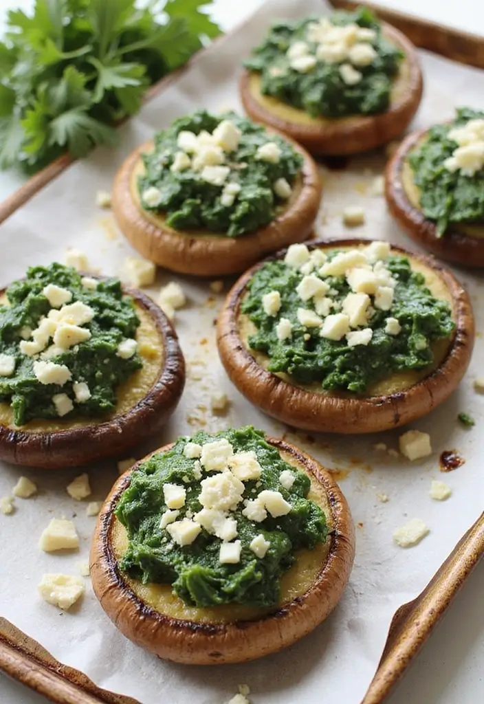 30 Mediterranean Diet Meal Prep Recipes for a Fresh Week Ahead 24 30 Mediterranean Diet Meal Prep Recipes for a Fresh Week Ahead - 6. Spinach and Feta Stuffed Portobello Mushrooms