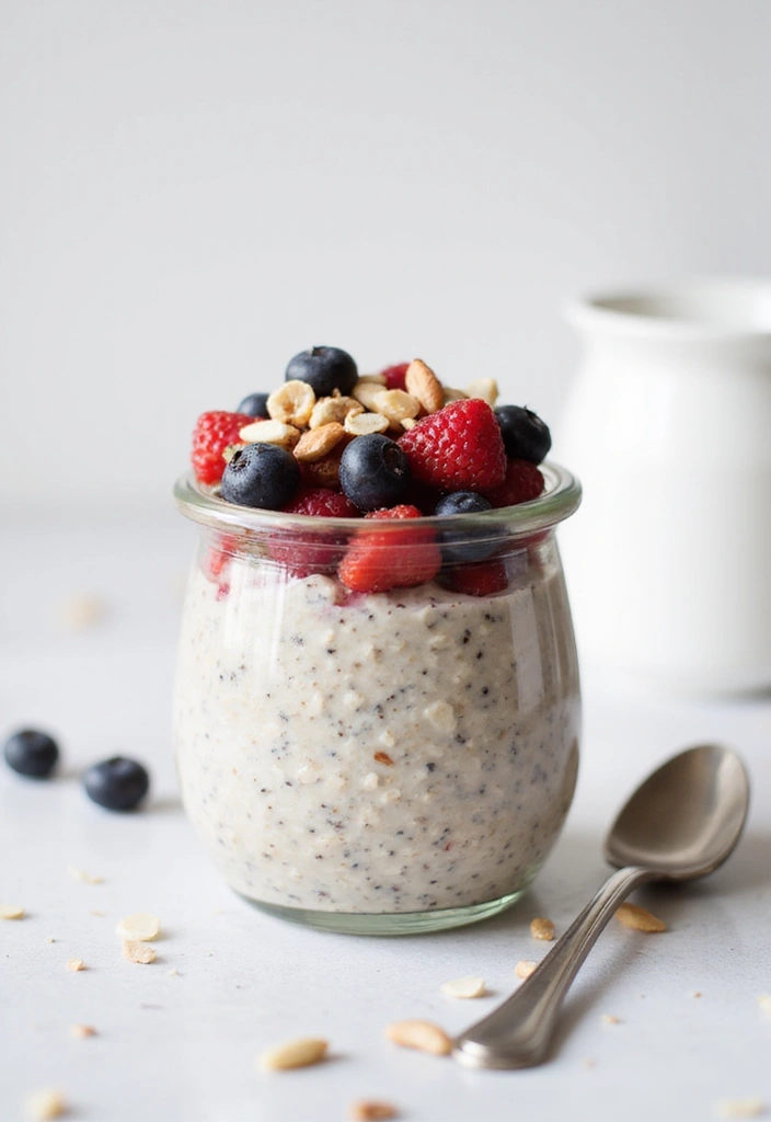 30 Overnight Oats Meal Prep Recipes for Healthy Mornings - 1. Classic Chia Seed and Almond Milk Oats