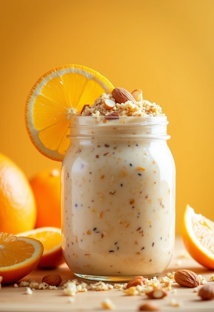 30 Overnight Oats Meal Prep Recipes for Healthy Mornings - 14. Orange Almond Joy Oats