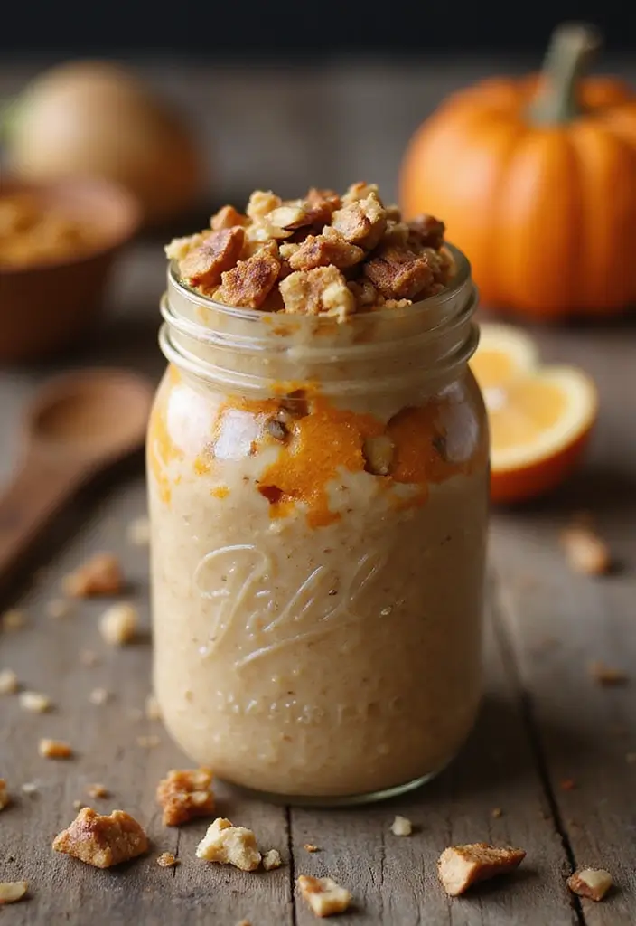 30 Overnight Oats Meal Prep Recipes for Healthy Mornings - 19. Sweet Potato Pie Oats
