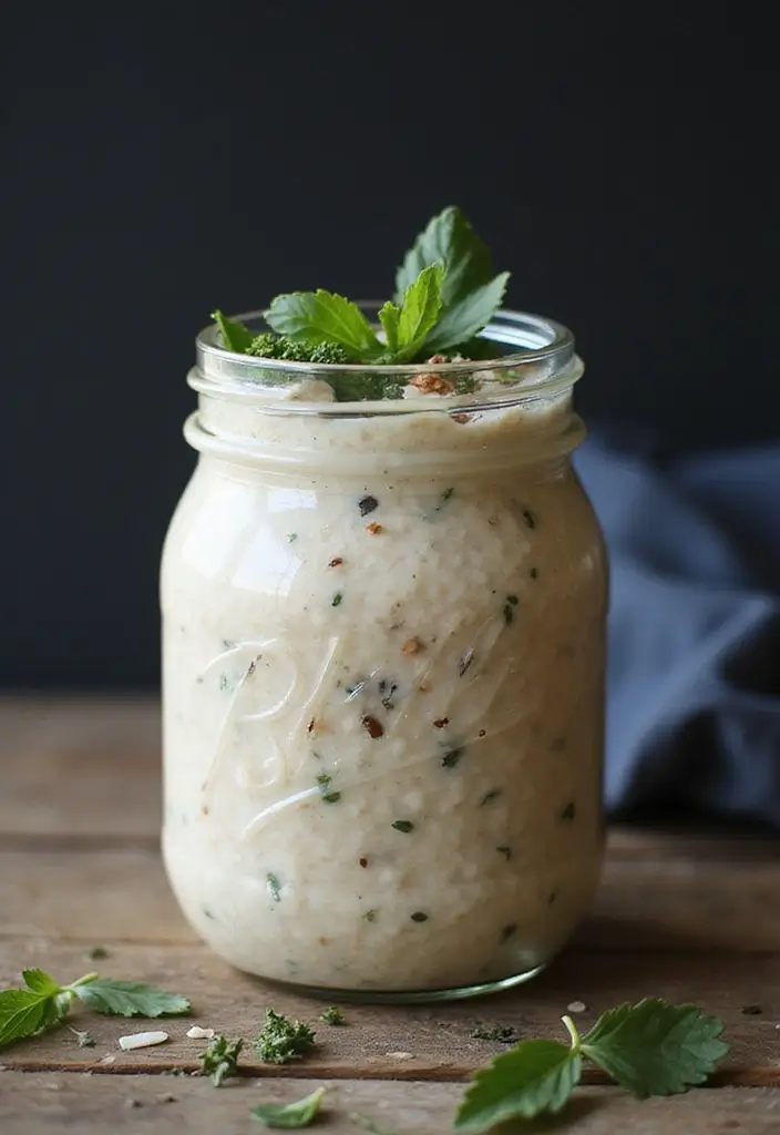 30 Overnight Oats Meal Prep Recipes for Healthy Mornings - 28. Savory Herb Overnight Oats