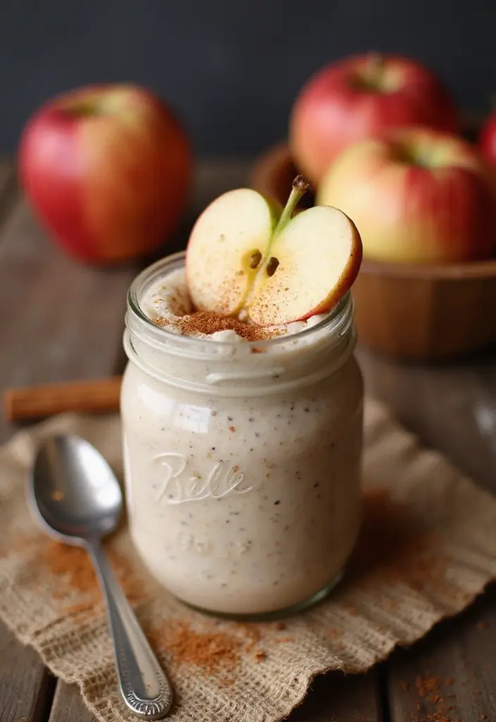 30 Overnight Oats Meal Prep Recipes for Healthy Mornings - 5. Spiced Apple Cinnamon Oats