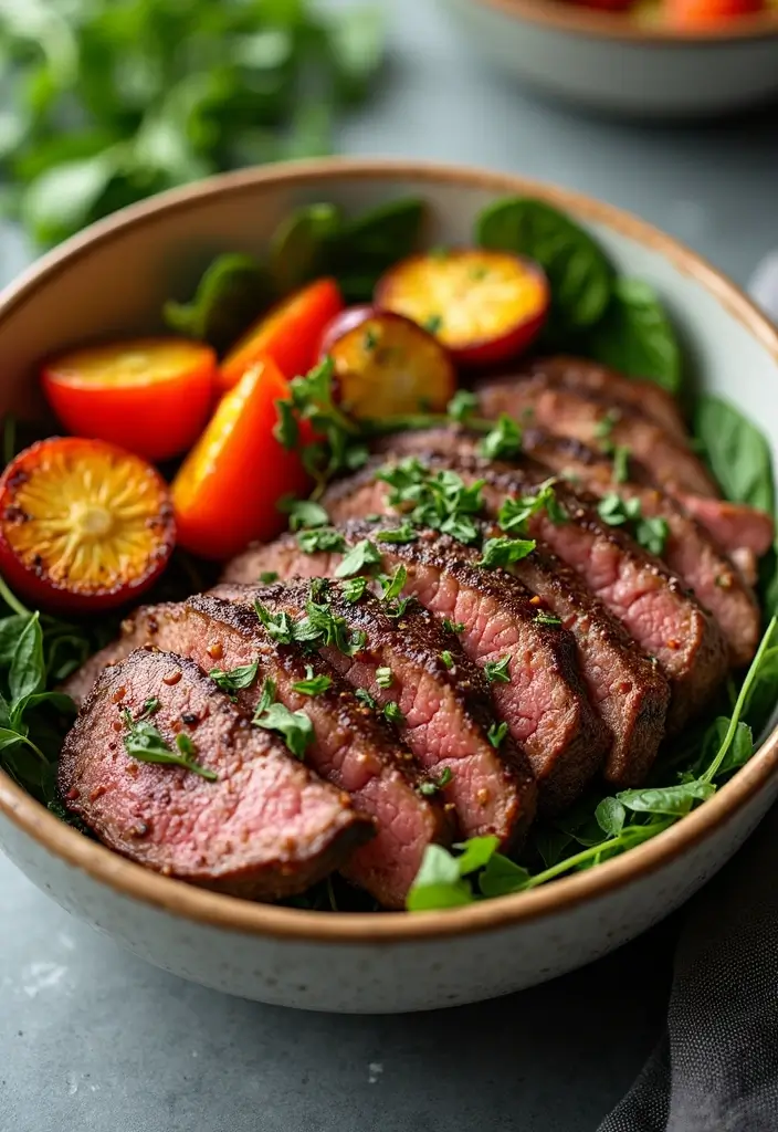 30 Steak Meal Prep Recipes for Protein-Packed Meals 1 30 Steak Meal Prep Recipes for Protein-Packed Meals - 1. Garlic Herb Steak and Veggie Bowls