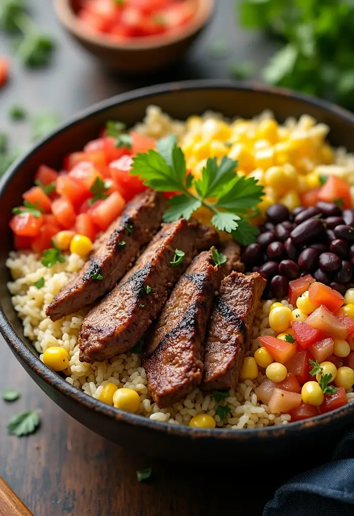 30 Steak Meal Prep Recipes for Protein-Packed Meals 80 30 Steak Meal Prep Recipes for Protein-Packed Meals - 14. Steak Burrito Bowls